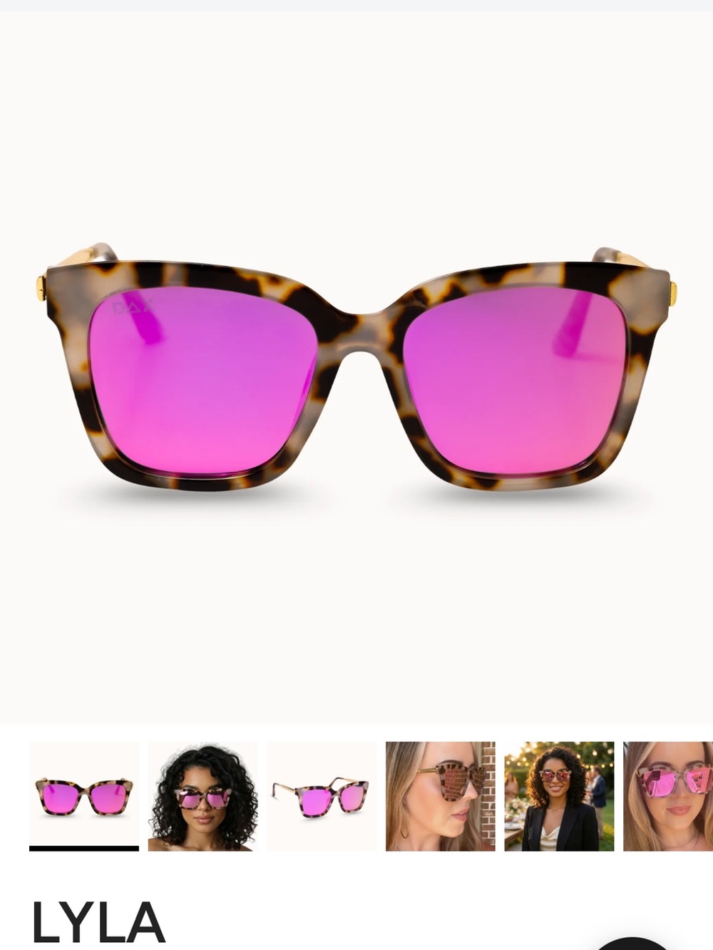 Dax nib Lyla sunglasses